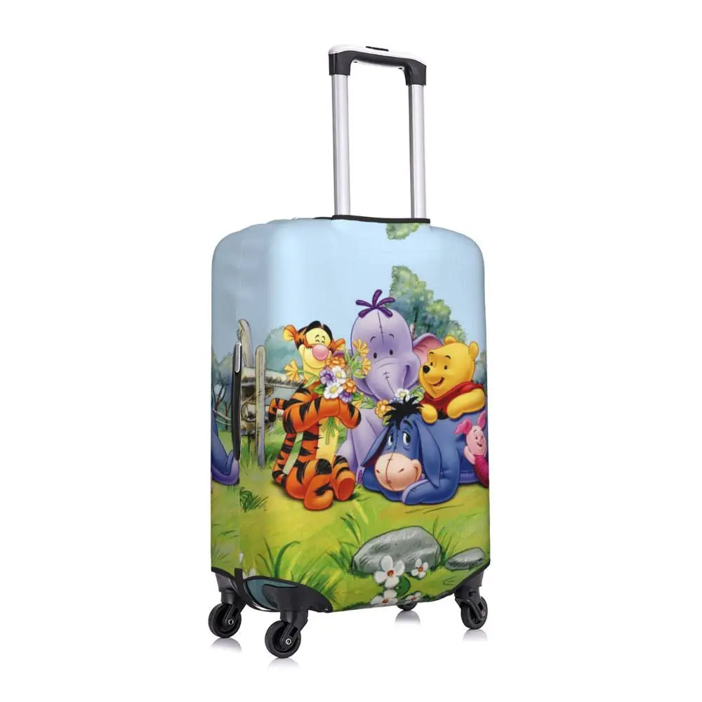 A111 - Custom Winnie The Pooh Luggage Cover Elastic