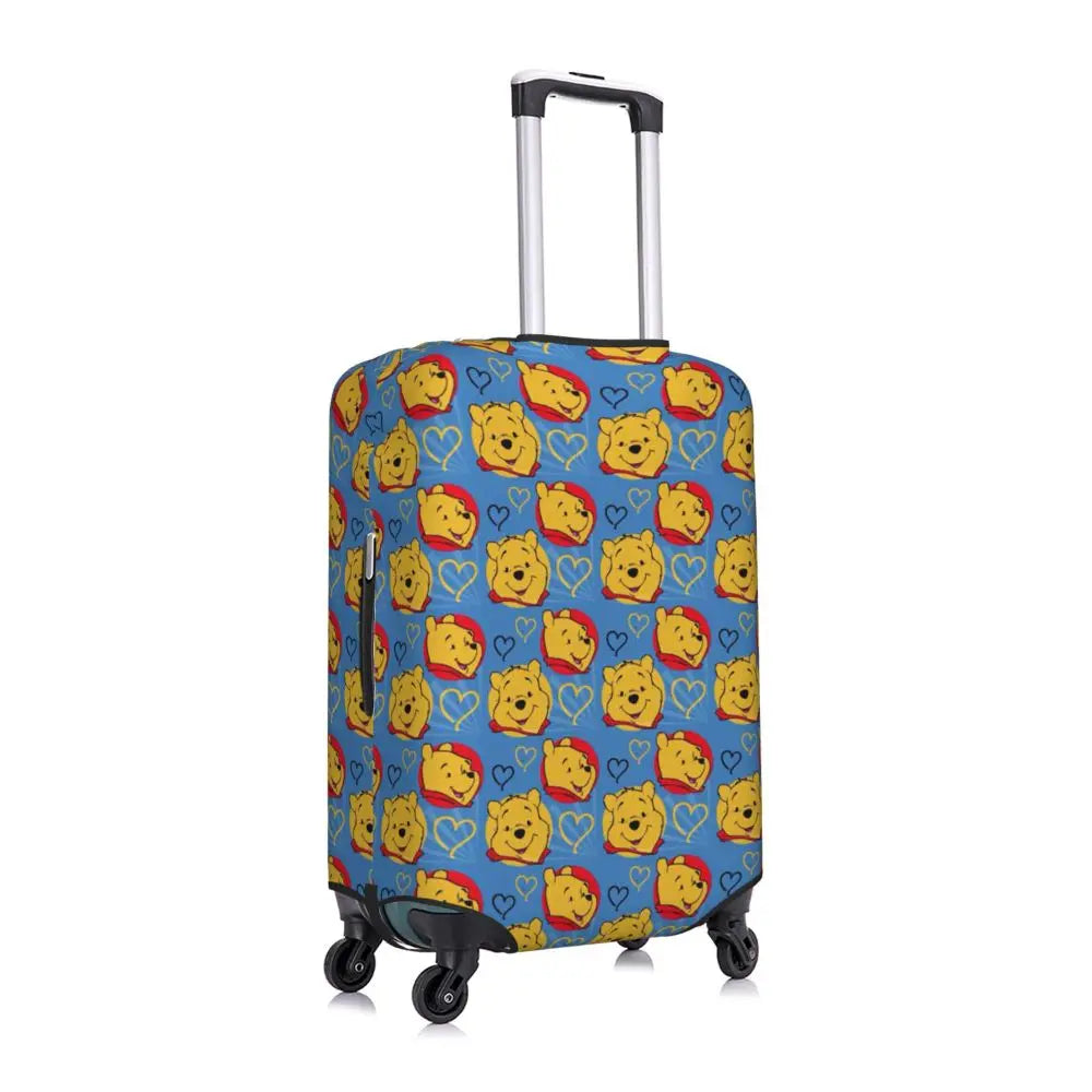 A111 - Custom Winnie The Pooh Luggage Cover Elastic