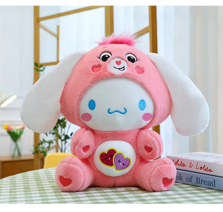 T18 - Anime Cartoon Care Bears Cross-Dressing Plush Toys Japanese