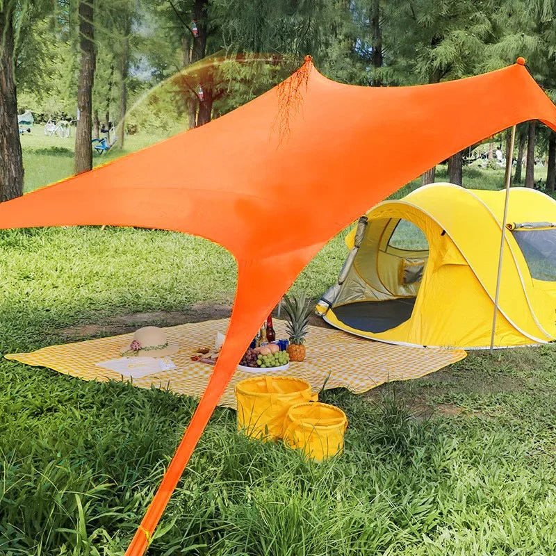 M12 - Camping Tent Windproof Pop Up Awning Outdoor Beach Sun Shade