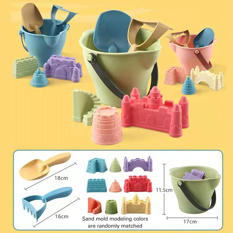 B26 - Beach Sensory Bucket Toys for Kids Sand Plage