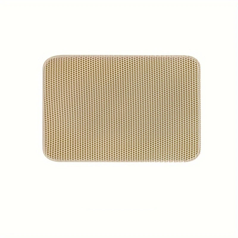 P07 - Large Size Cat Litter Mat-Advanced Honeycomb Double Layer Design,Urine Waterproof