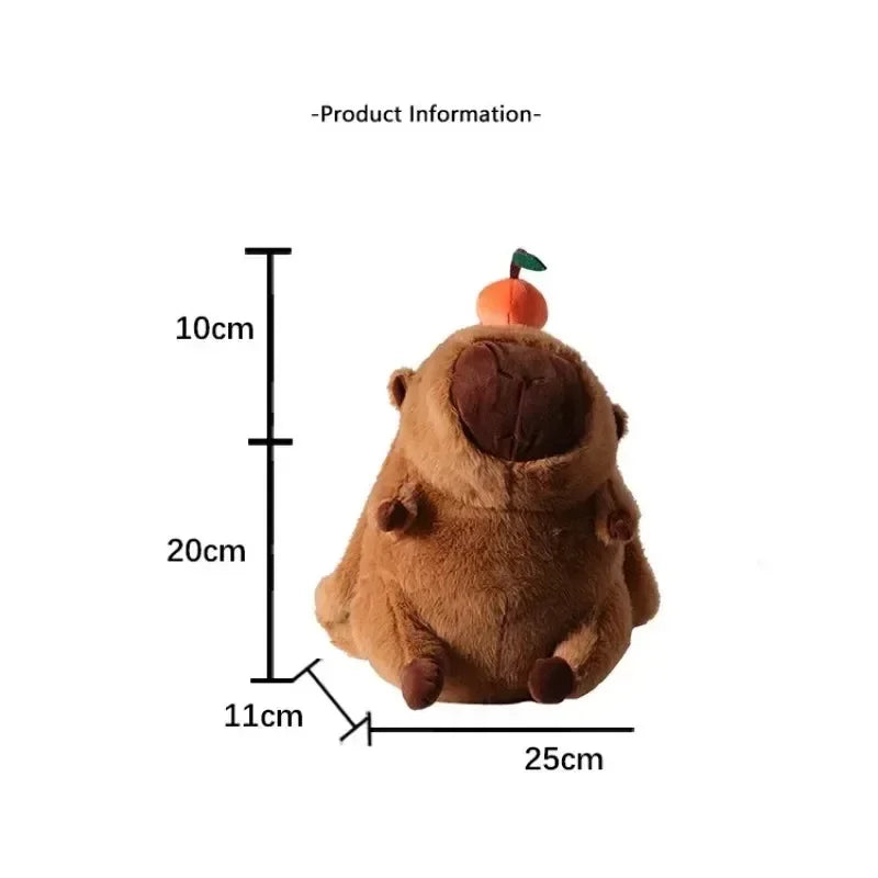 T16 - Capybara Plush Backpack Kawaii Fashion Plushie Doll