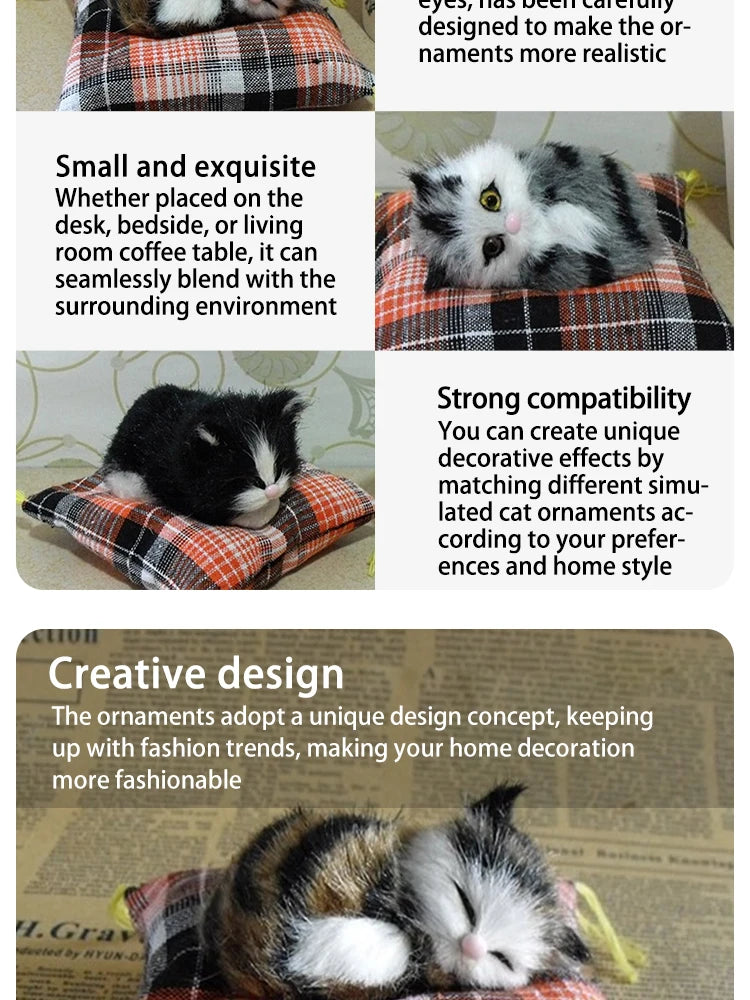 P02 - Animal Flower Cat Cloth Cushion