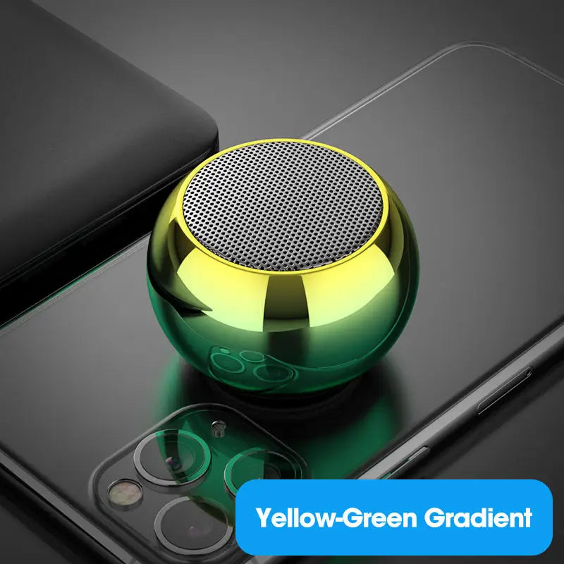 AE06 - Wireless Bluetooth Speaker Portable Small Steel Gun Metal Heavy Stereo Surround