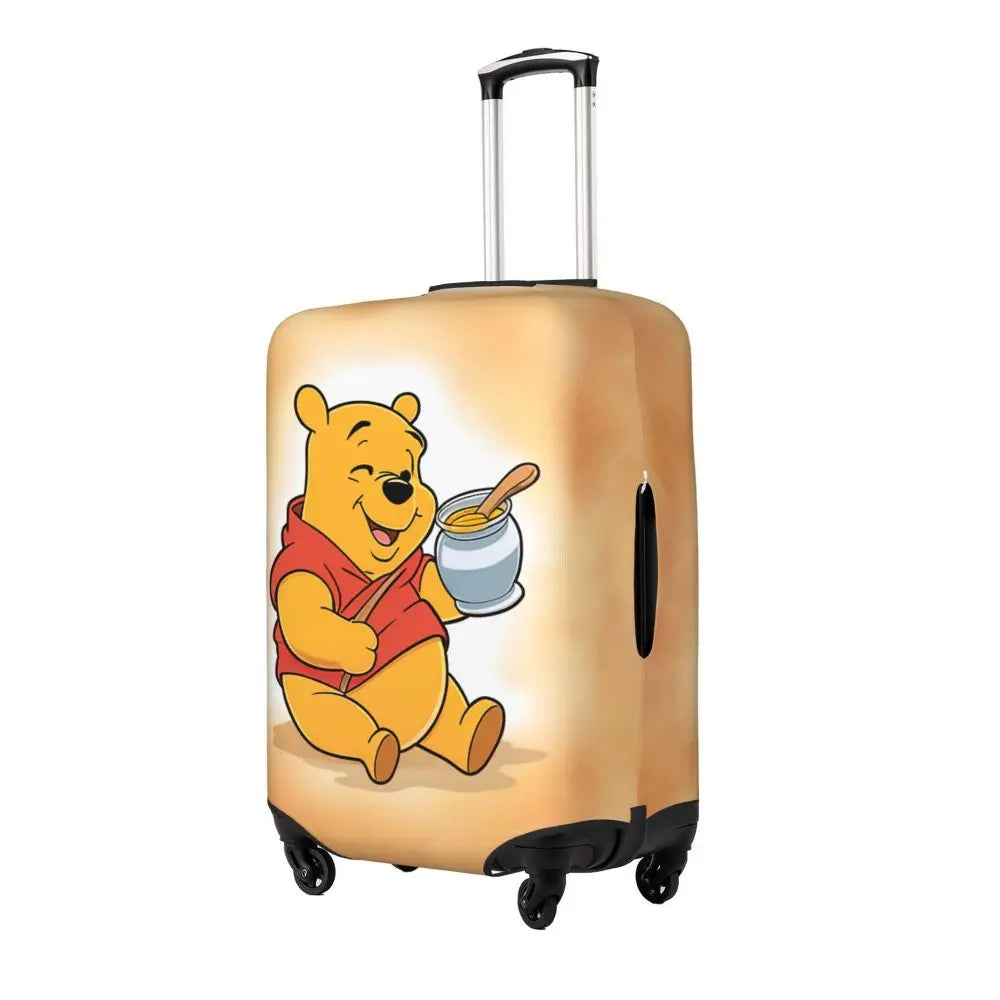 A111 - Custom Winnie The Pooh Luggage Cover Elastic