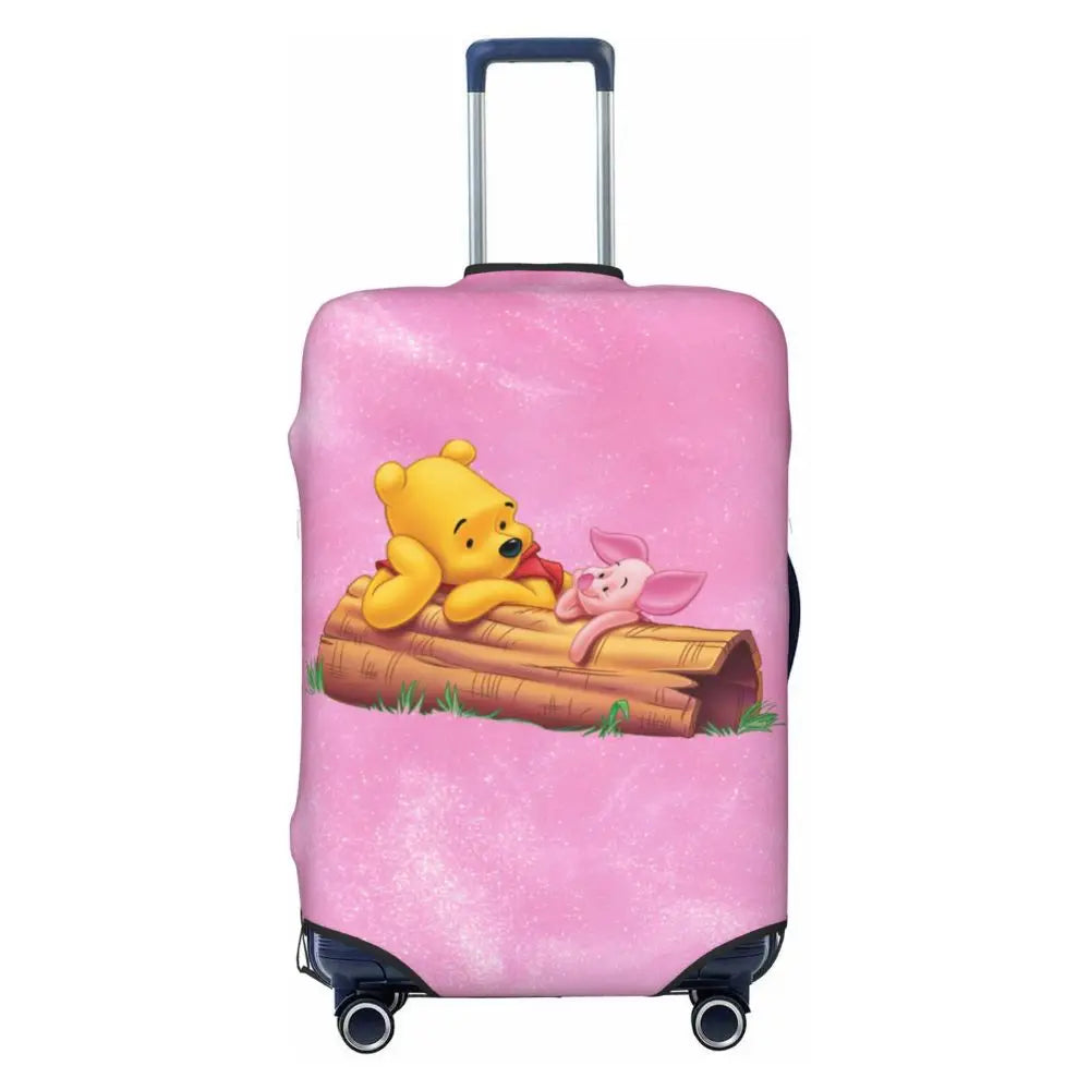 A111 - Custom Winnie The Pooh Luggage Cover Elastic