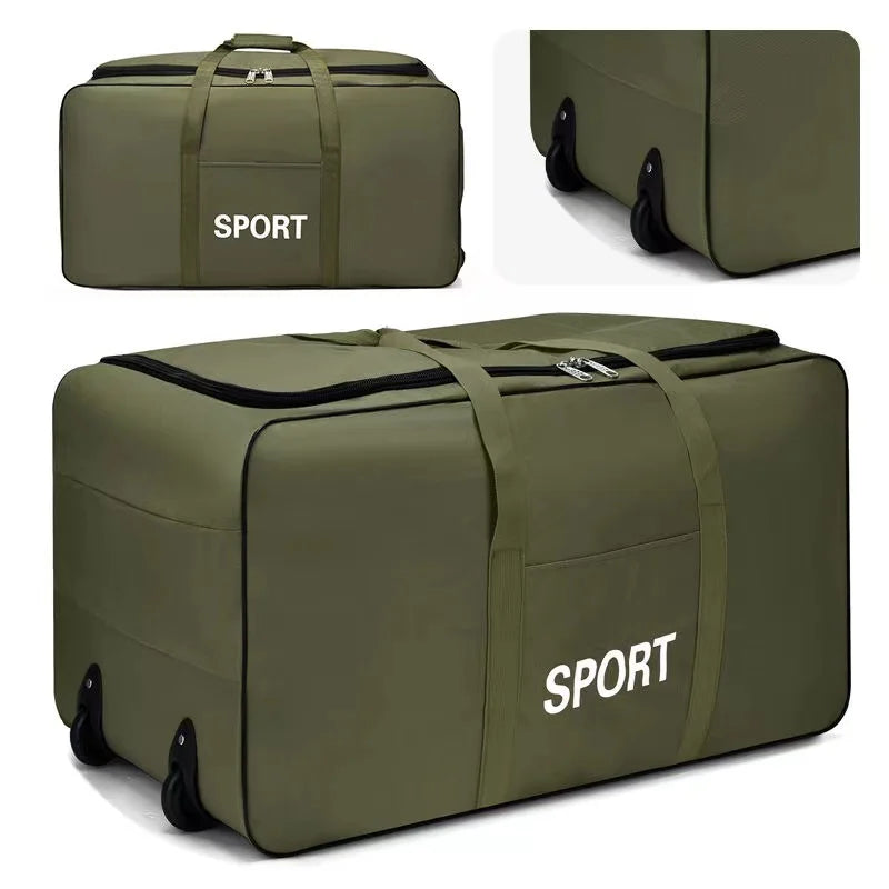 A21 - Foldable Wheel Bags Luggages Storage Bag with Wheels Large Capacity