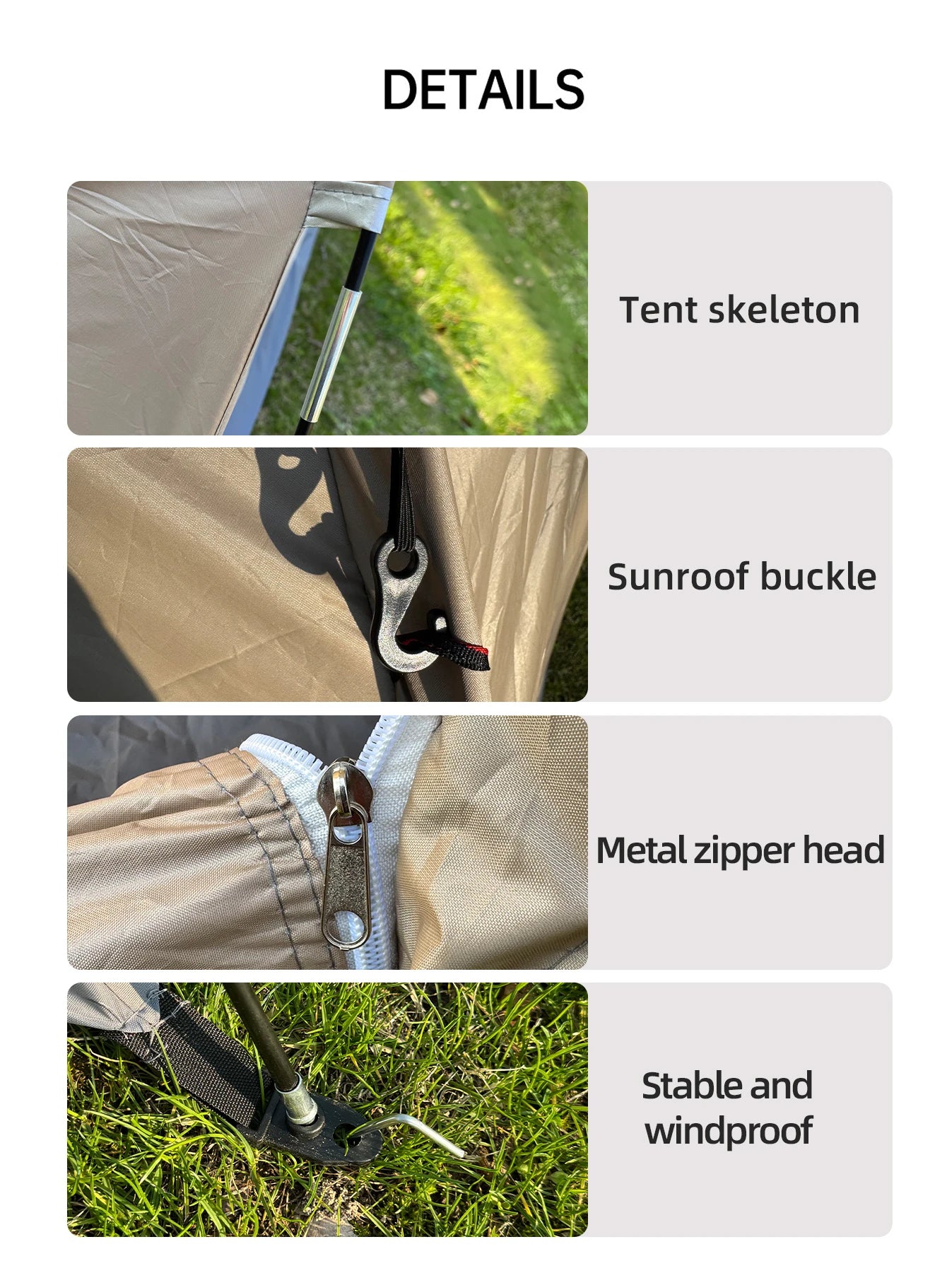 M11 - Outdoor camping tent, hand-built rain and sun protection hiking tent