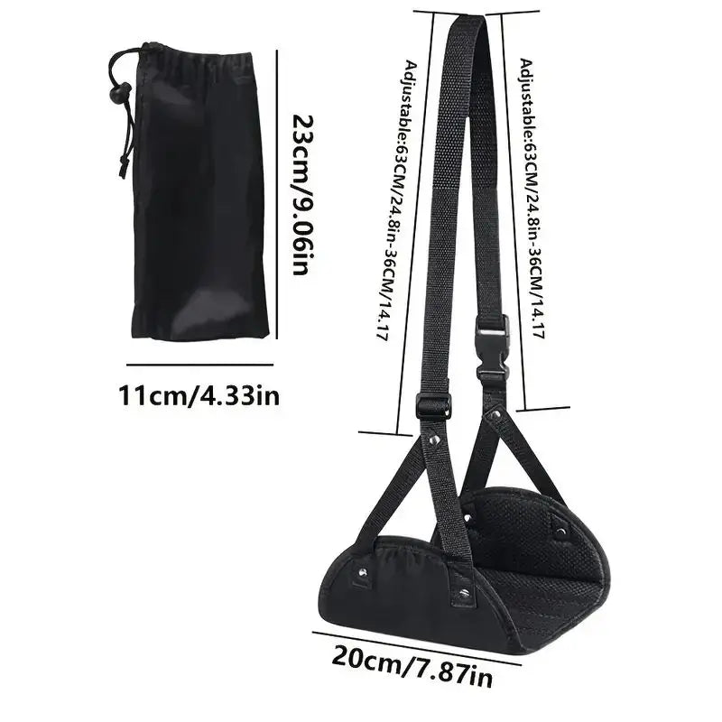 A375 - Airplane Footrest With Adjustable Strap