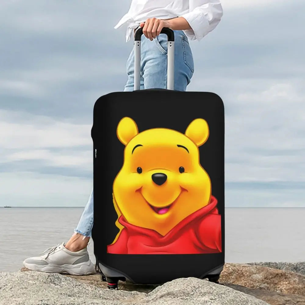 A111 - Custom Winnie The Pooh Luggage Cover Elastic