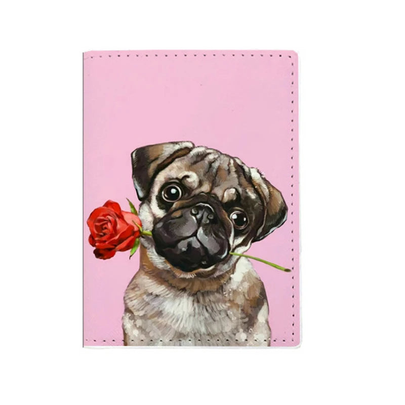 A32 - Cute Cat Dog Passport Covers