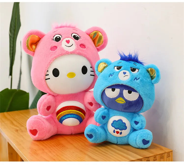 T18 - Anime Cartoon Care Bears Cross-Dressing Plush Toys Japanese
