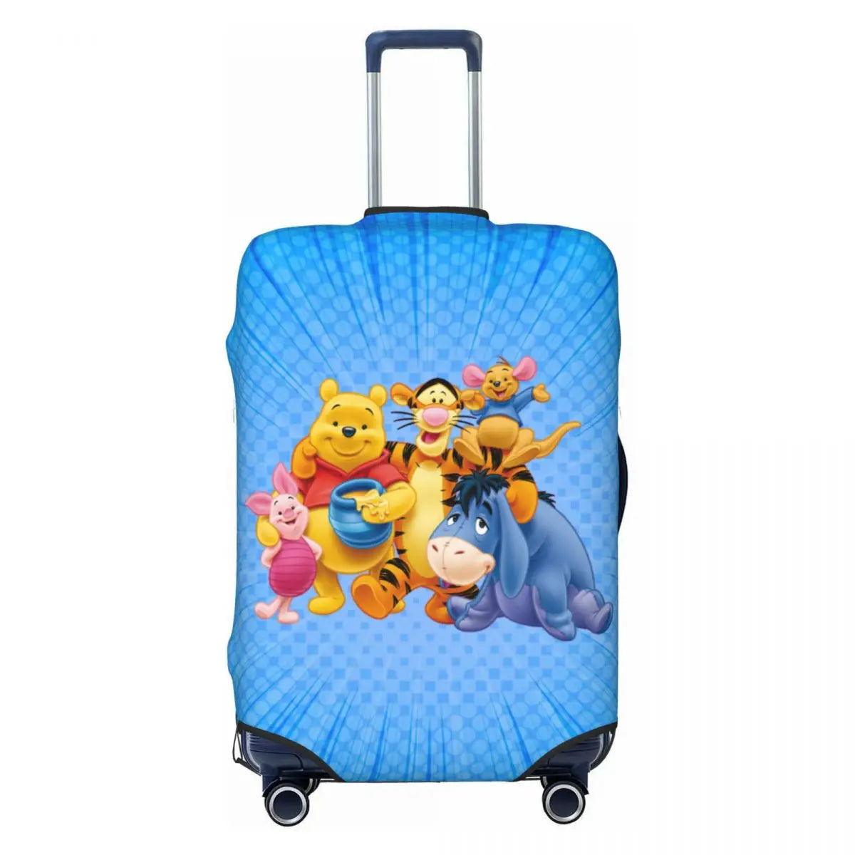 A111 - Custom Winnie The Pooh Luggage Cover Elastic