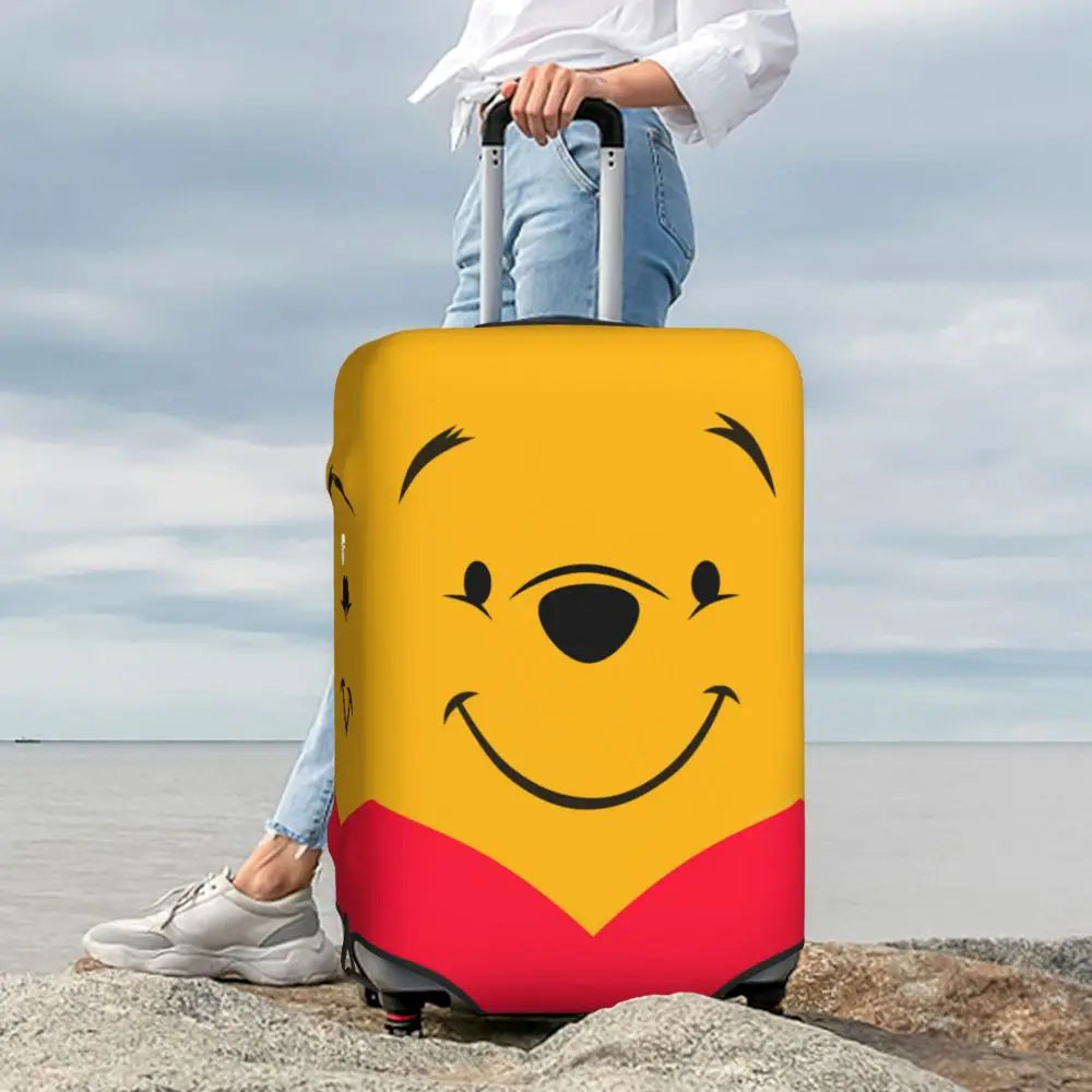 A111 - Custom Winnie The Pooh Luggage Cover Elastic