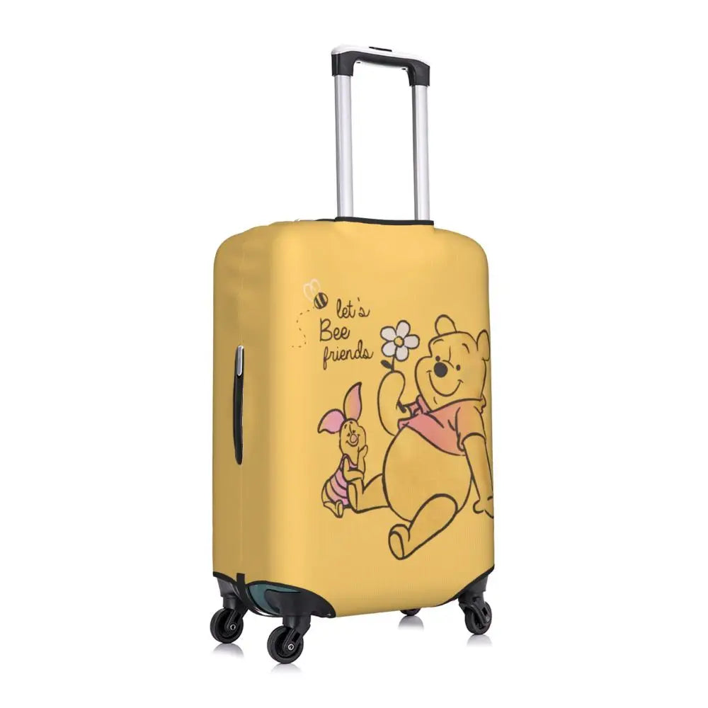 A111 - Custom Winnie The Pooh Luggage Cover Elastic