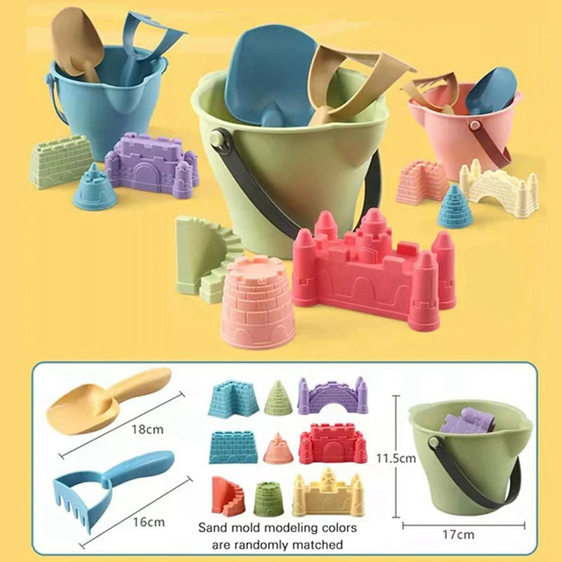 B26 - Beach Sensory Bucket Toys for Kids Sand Plage