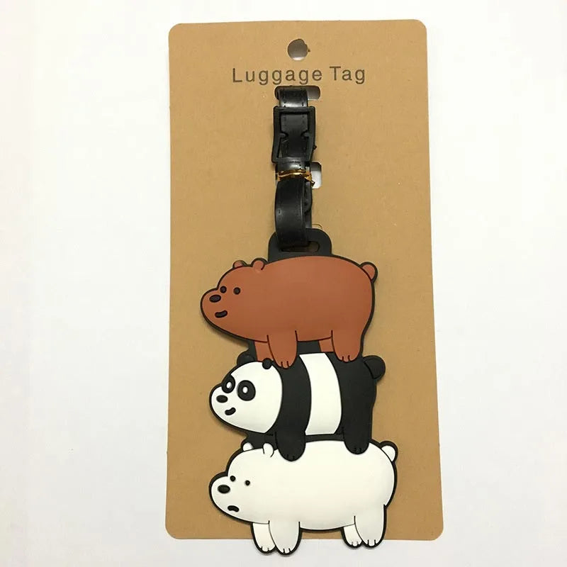 A26 - Cartoon Bears & Panda Luggage Tag