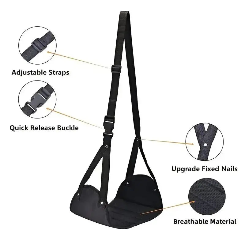 A375 - Airplane Footrest With Adjustable Strap