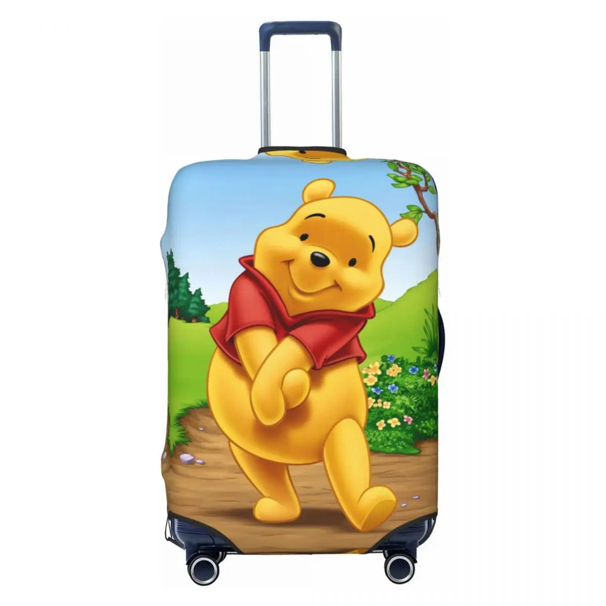 A111 - Custom Winnie The Pooh Luggage Cover Elastic
