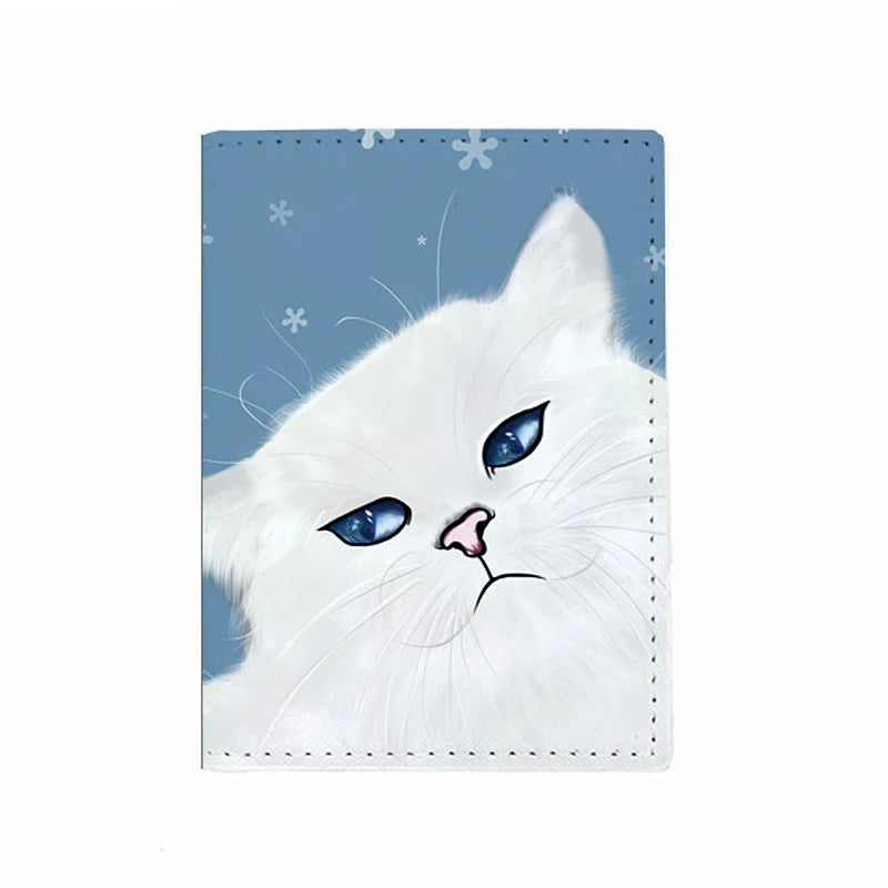 A32 - Cute Cat Dog Passport Covers