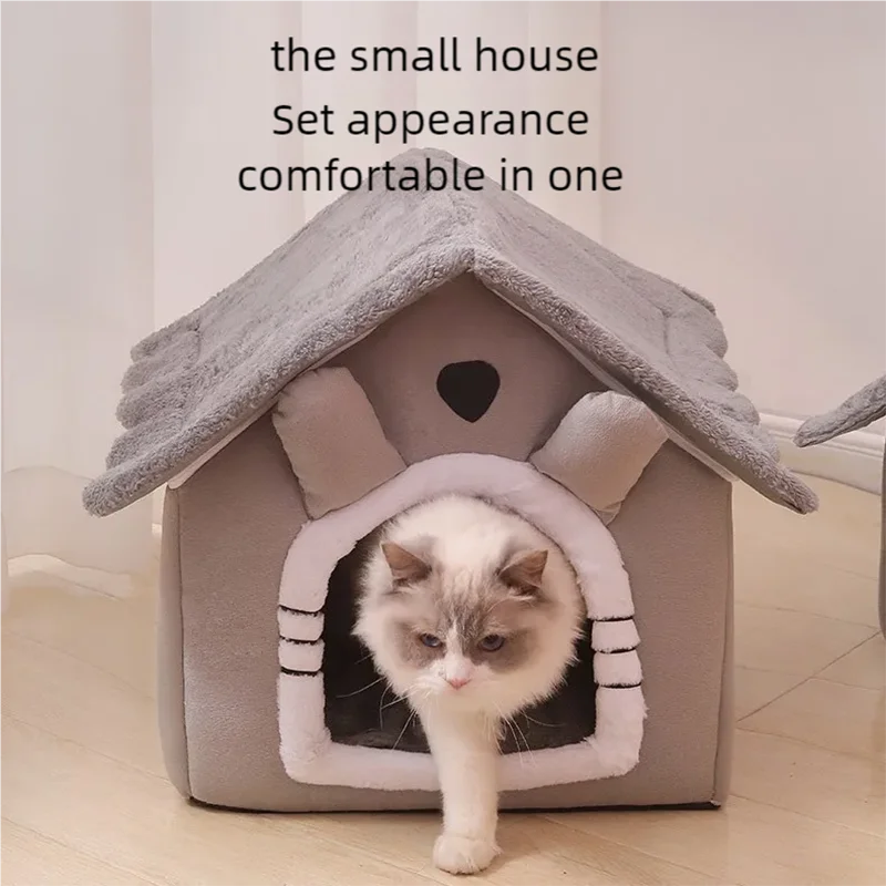 P05 - Cat and dog house, warm in winter, small dog, cat and dog, universal in all seasons