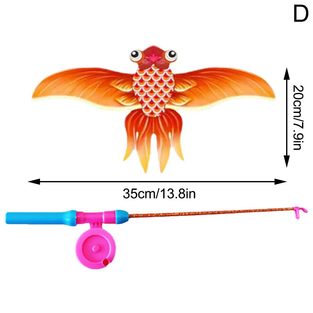 T24 - Children Kite Toy Cartoon Eagle Foldable