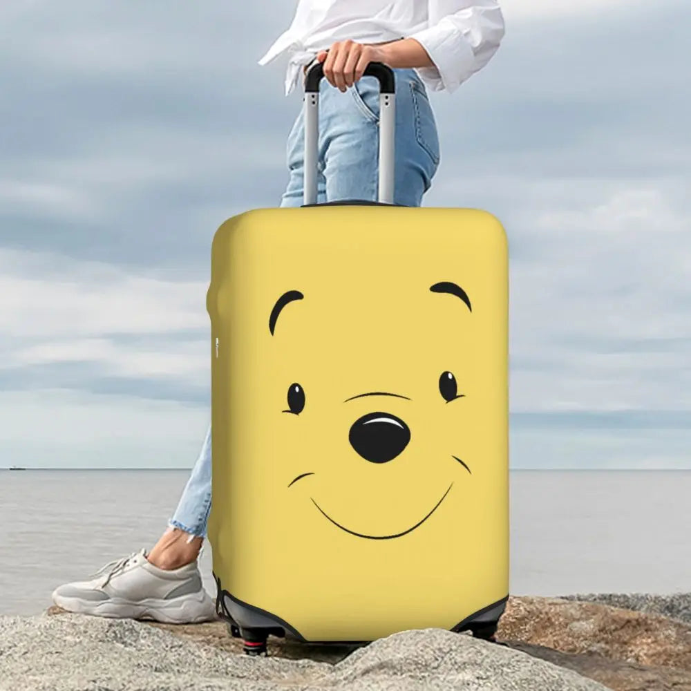 A111 - Custom Winnie The Pooh Luggage Cover Elastic