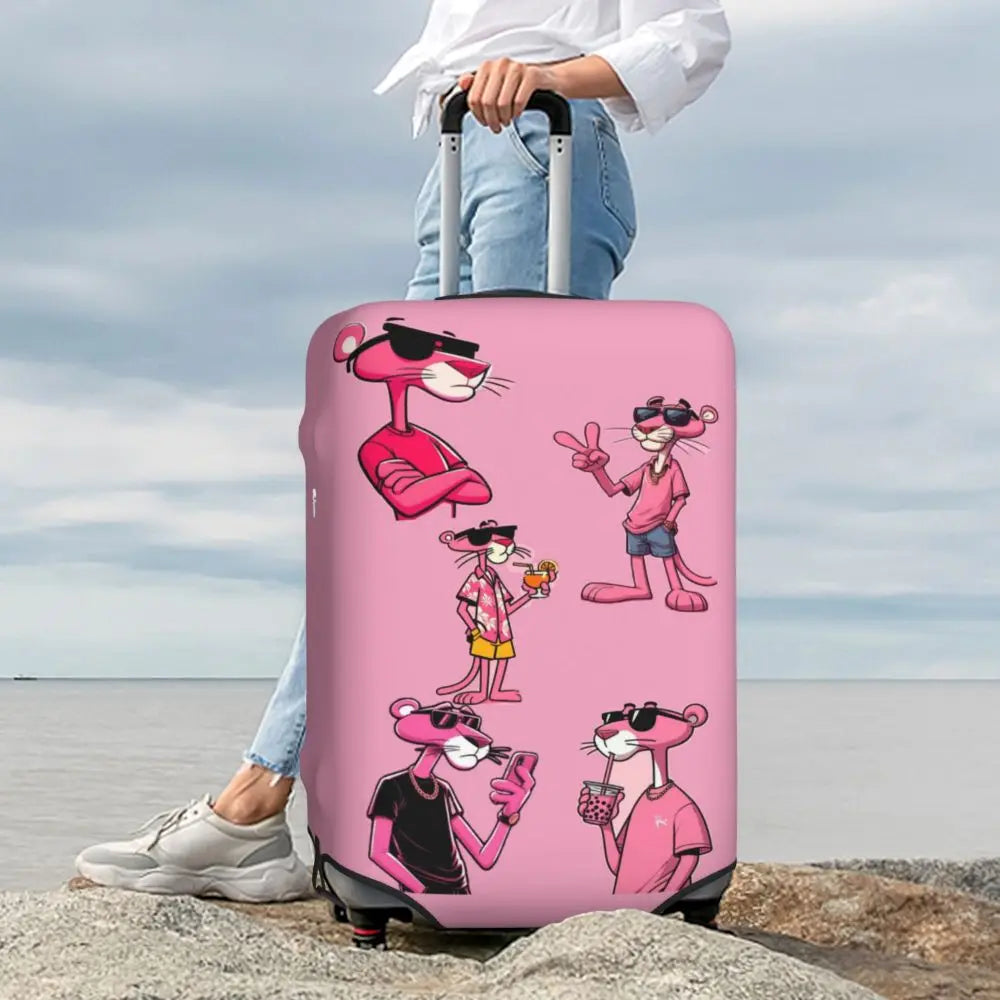 A101 - P-Panthers Cartoon Luggage Cover Protector Fashion Travel Suitcase