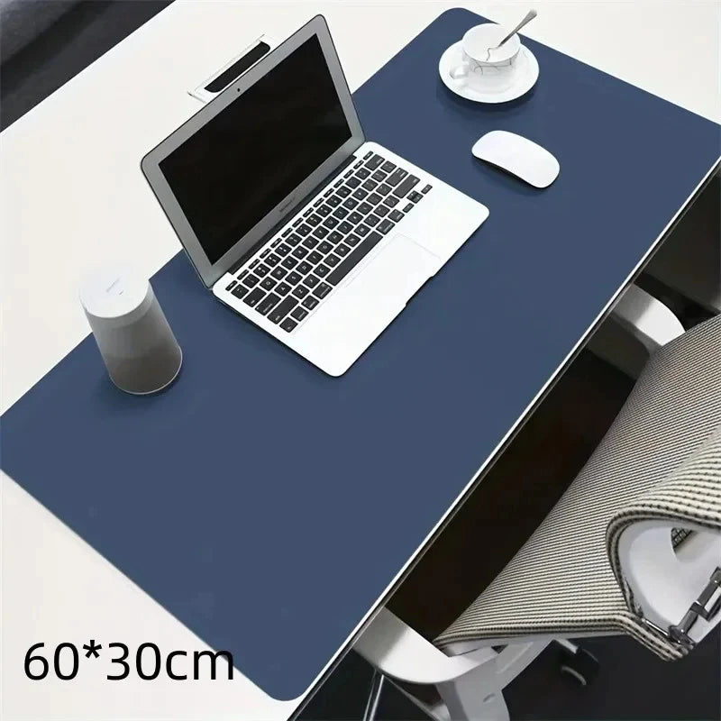 WA04 - 1pc Large Size 600*300mm Office Desk Protector Mat PU Leather Waterproof