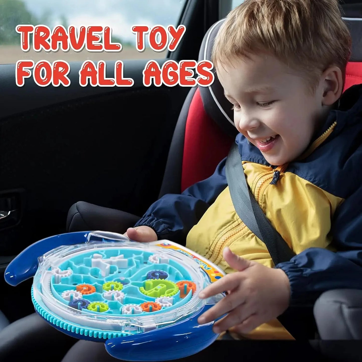 T09 - 3D Puzzle Funny Gear Labyrinth Disk Gear Balance Ball