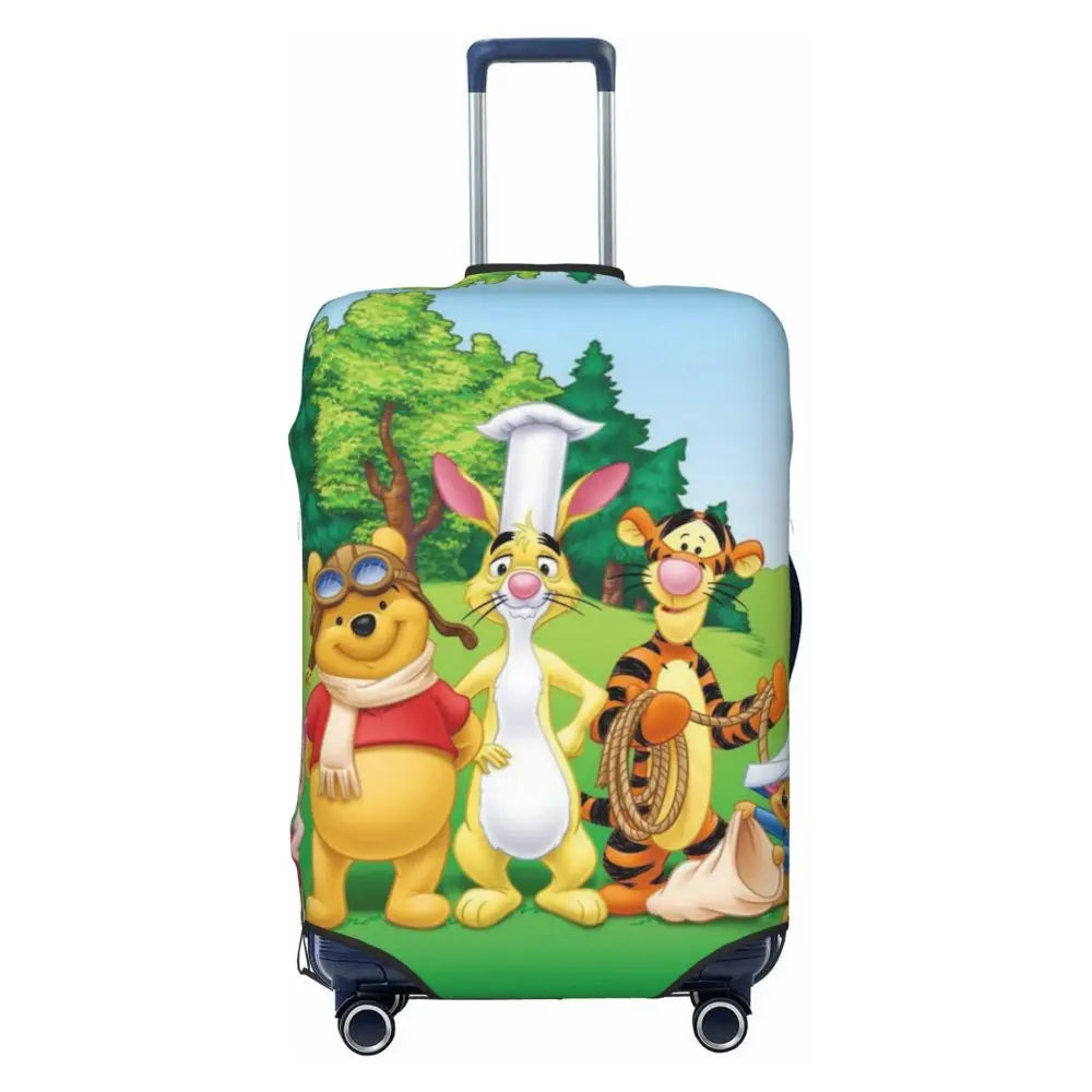 A111 - Custom Winnie The Pooh Luggage Cover Elastic