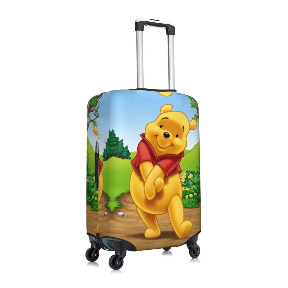 A111 - Custom Winnie The Pooh Luggage Cover Elastic