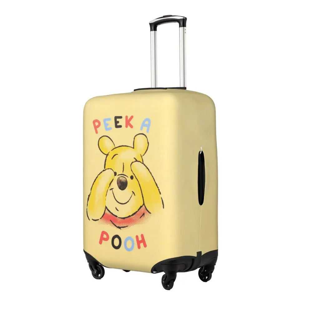 A111 - Custom Winnie The Pooh Luggage Cover Elastic