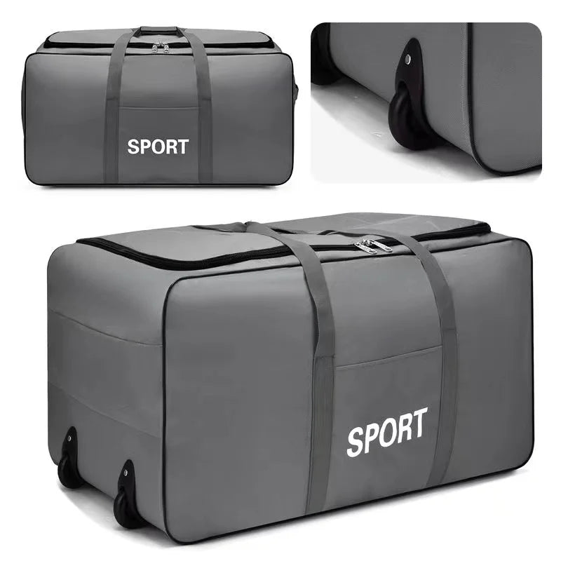 A21 - Foldable Wheel Bags Luggages Storage Bag with Wheels Large Capacity