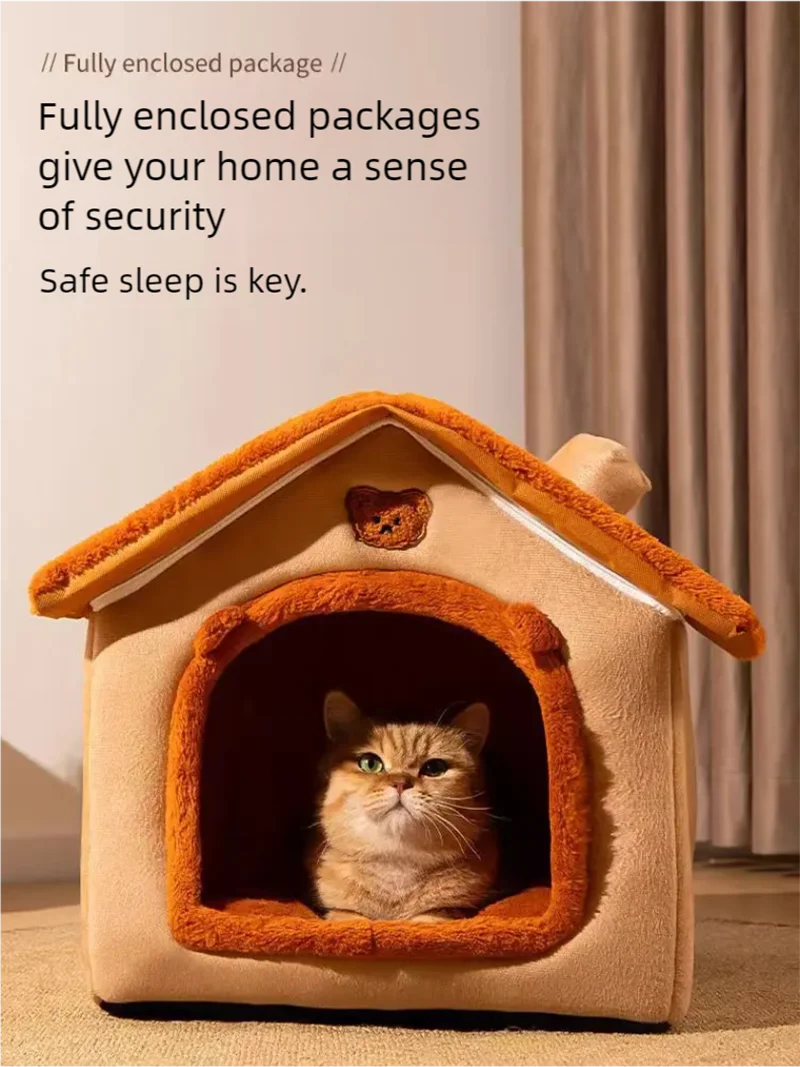 P05 - Cat and dog house, warm in winter, small dog, cat and dog, universal in all seasons