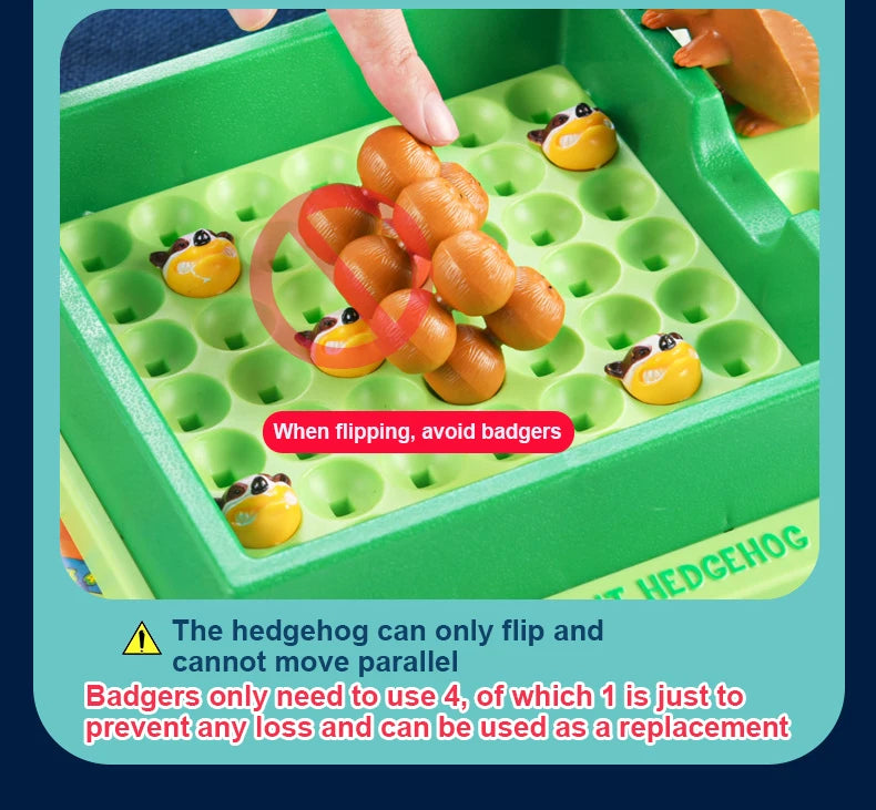 T07 - Children Logic Game Education Learning Toys Hedgehog Animals Puzzle