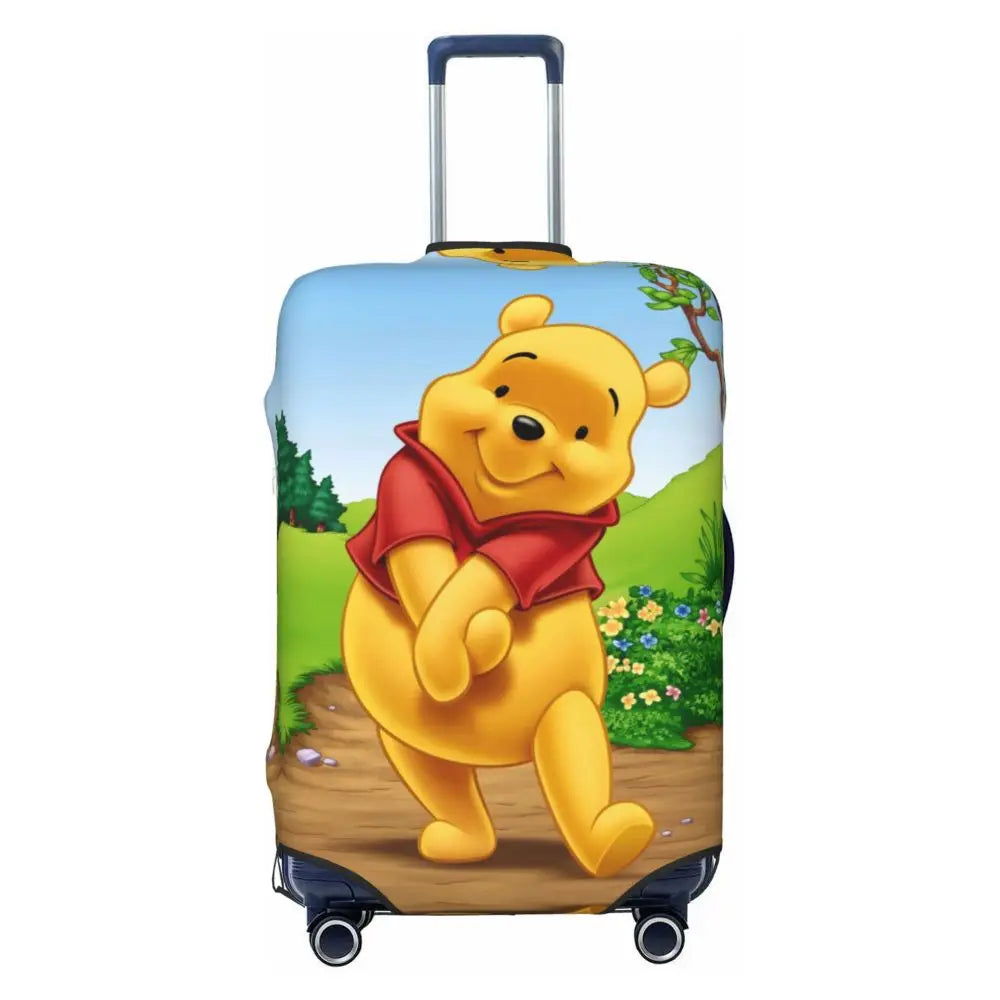 A111 - Custom Winnie The Pooh Luggage Cover Elastic