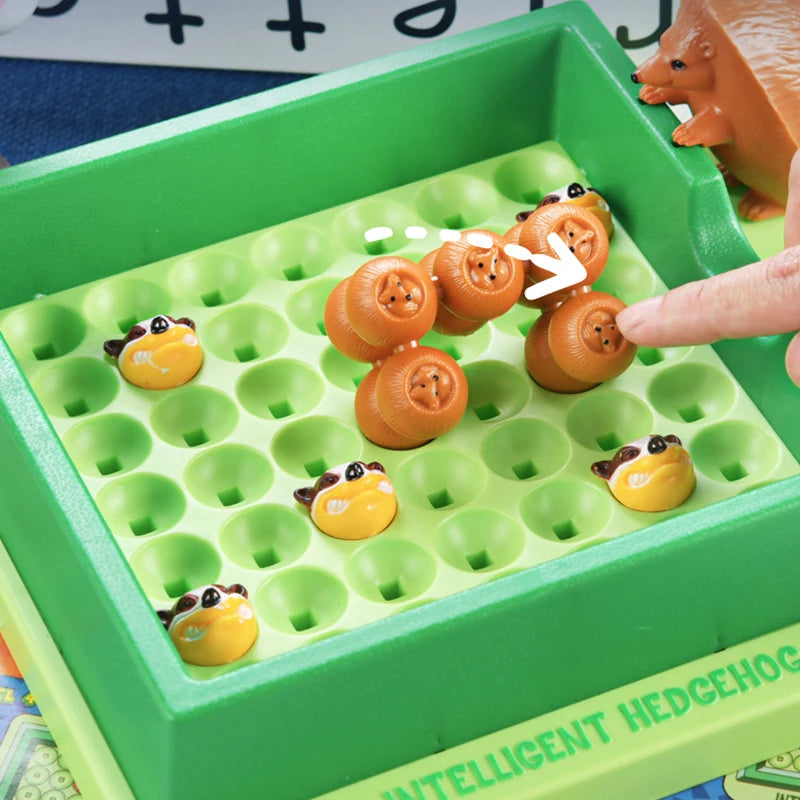 T07 - Children Logic Game Education Learning Toys Hedgehog Animals Puzzle