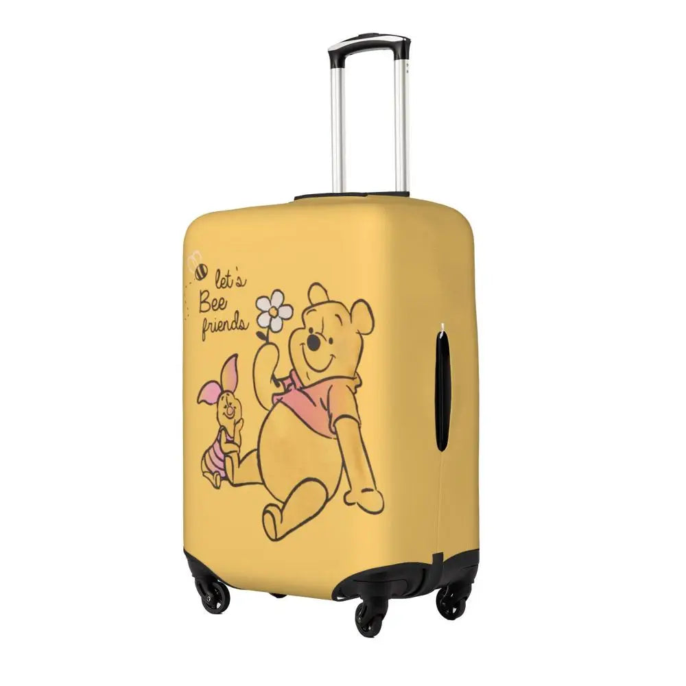 A111 - Custom Winnie The Pooh Luggage Cover Elastic