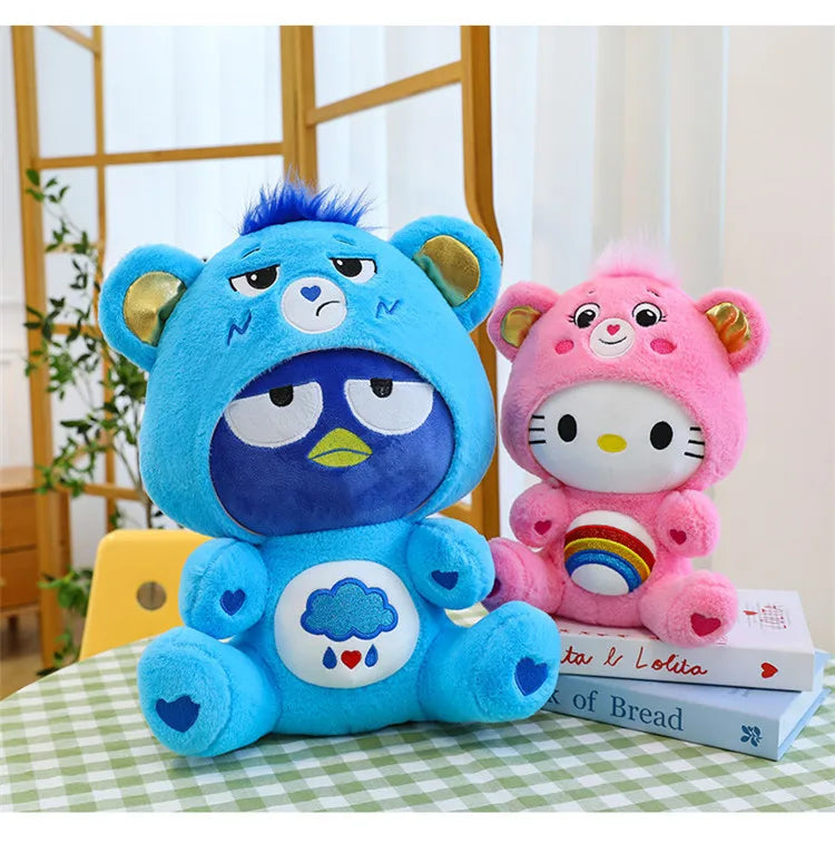 T18 - Anime Cartoon Care Bears Cross-Dressing Plush Toys Japanese