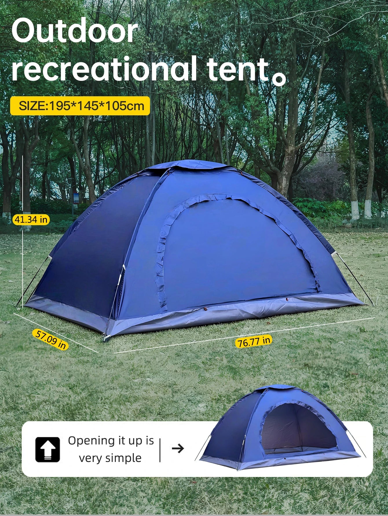 M11 - Outdoor camping tent, hand-built rain and sun protection hiking tent