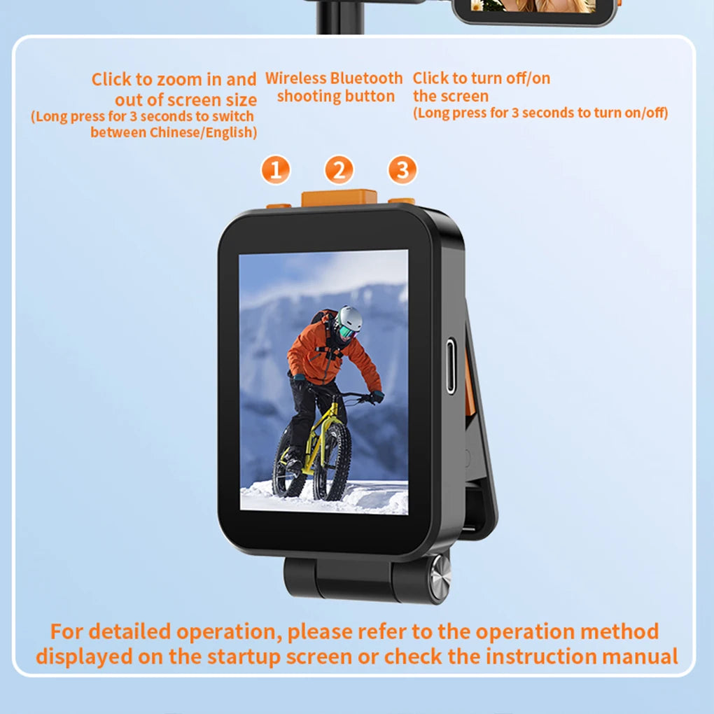 AE11 - Mini Same Screen With Sound Selfie Device