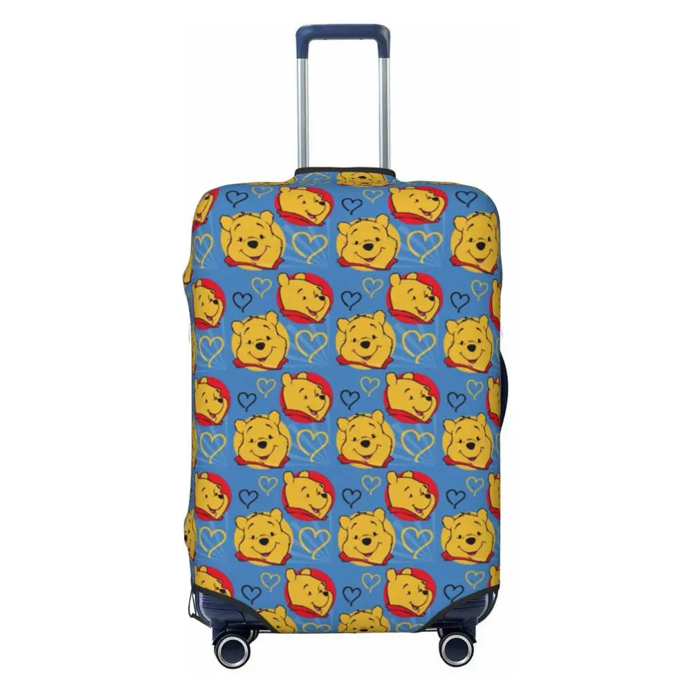 A111 - Custom Winnie The Pooh Luggage Cover Elastic