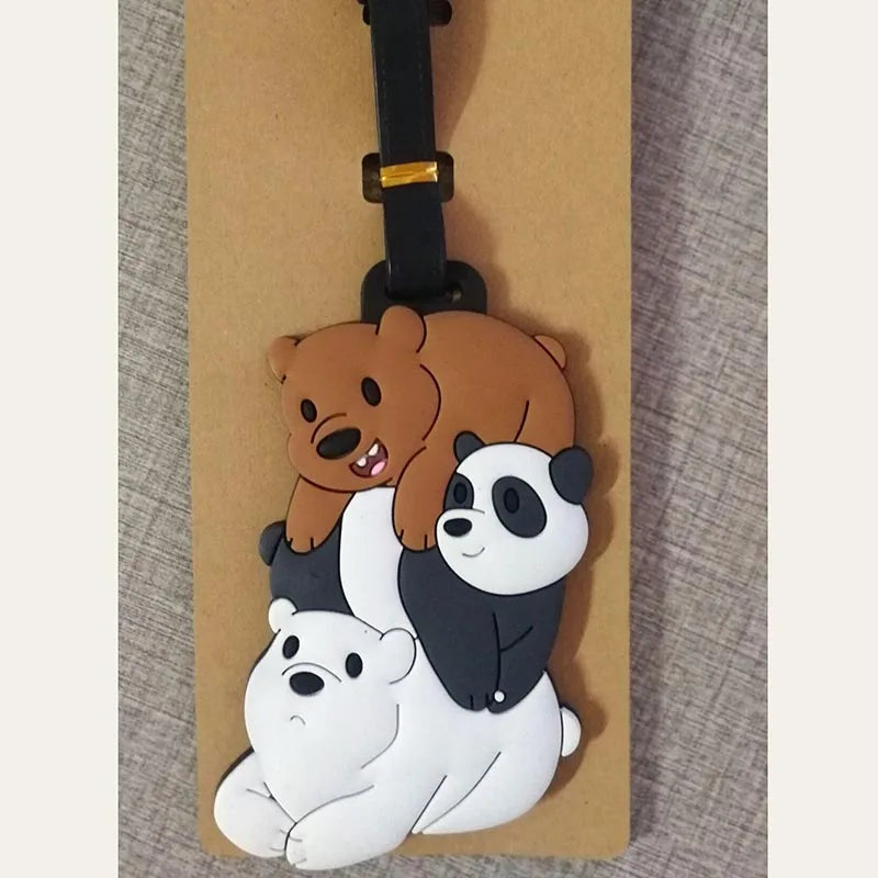 A26 - Cartoon Bears & Panda Luggage Tag