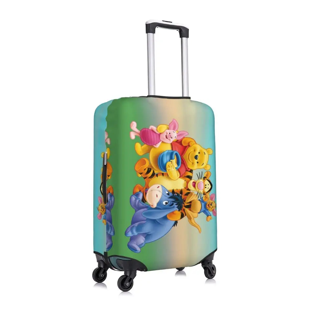 A111 - Custom Winnie The Pooh Luggage Cover Elastic