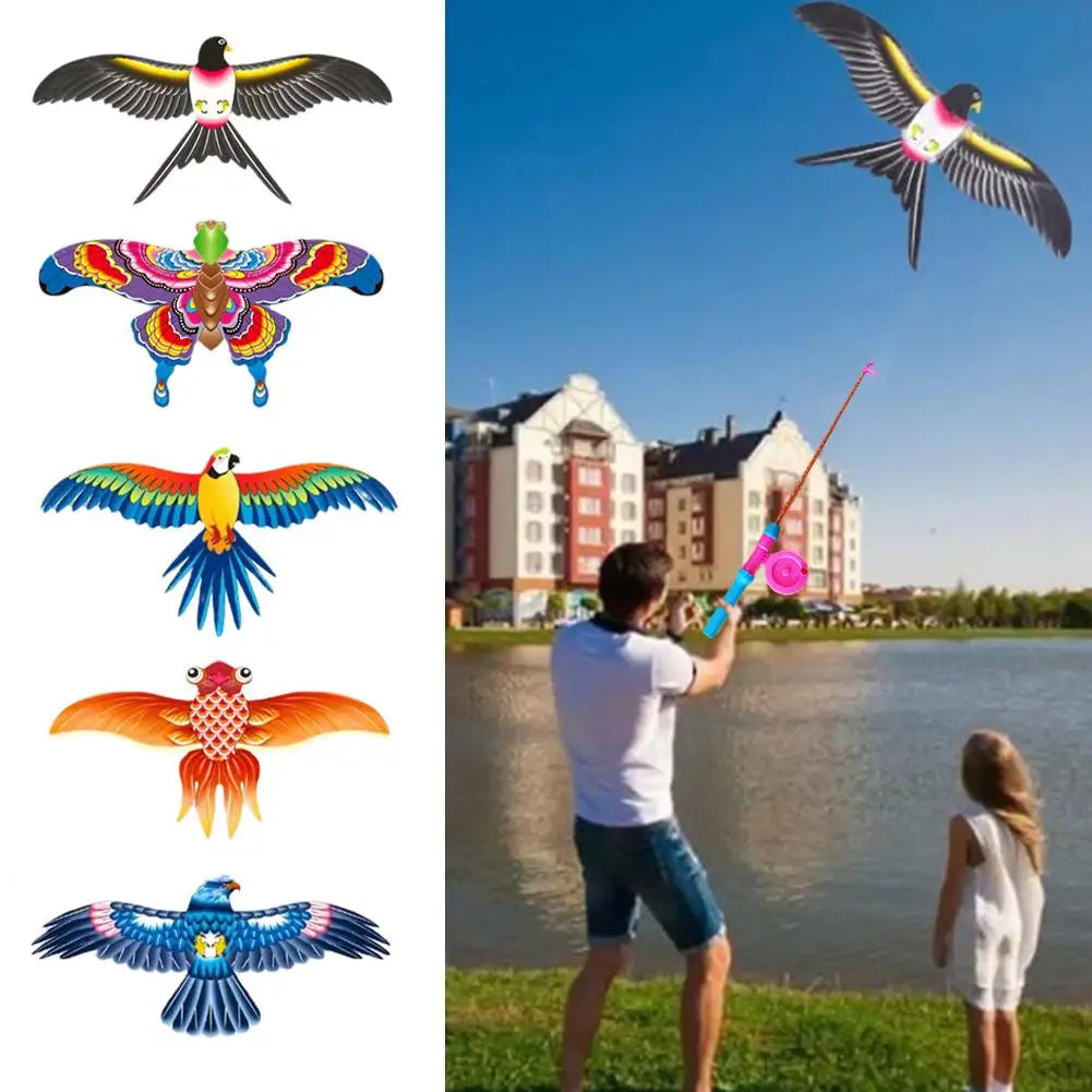 T24 - Children Kite Toy Cartoon Eagle Foldable