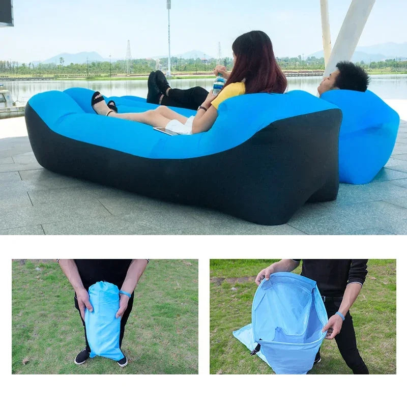 M03 - Camping Hiking Portable Foldable Inflatable Sleeping Mat Camping