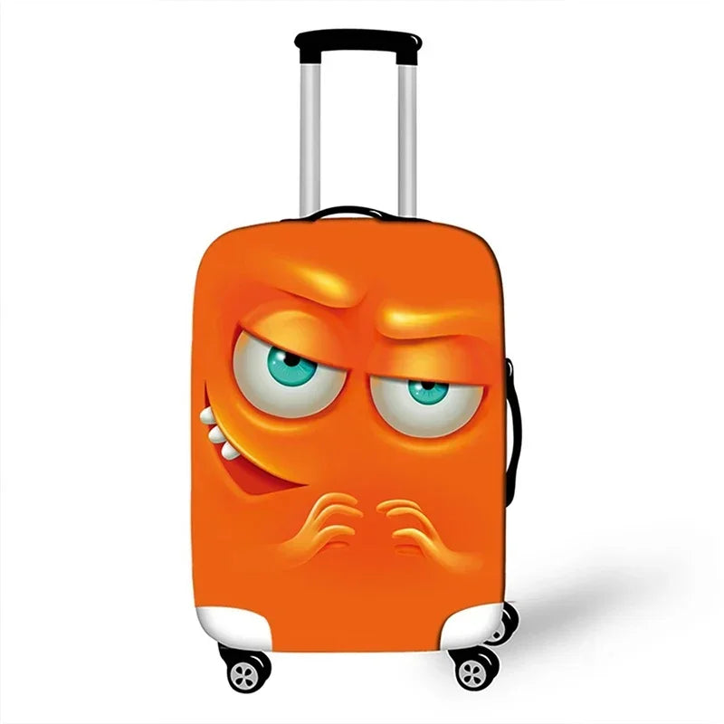 A112 - Funny Expression Travel Suitcase Dust Cover Luggage