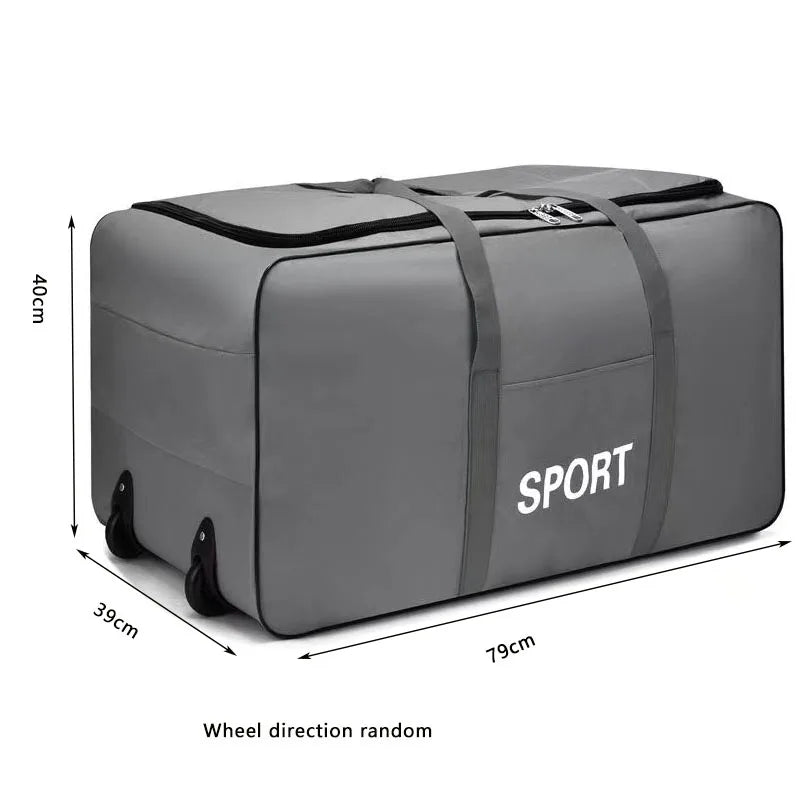 A21 - Foldable Wheel Bags Luggages Storage Bag with Wheels Large Capacity